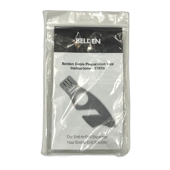5 Belden Cable Preparation Tools 1797B Instructions Cable Stripper Prep New Bag - Picture 2 of 3